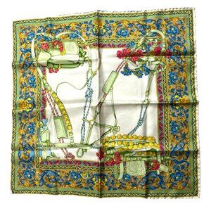 LOEWE Multicolor 100% Silk pocket Square / Scarf #1367